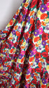 Artlux ~ 'Damson' Multi | White Marocaine Viscose Crepe ~ Made in Italy *Clearance Sale 30% Off